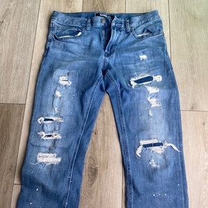 Men’s express distressed jeans, size 32x34